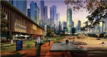  ??  ?? An artist’s impression in the old Kampung Baru Detailed Developmen­t Masterplan launched in 2015.