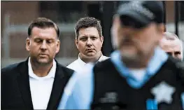  ?? JOSE M. OSORIO/CHICAGO TRIBUNE ?? The jury selection process begins Monday in the murder trial of Chicago police Officer Jason Van Dyke, center, for the shooting death of teenager Laquan McDonald.