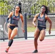  ??  ?? Georgia’s women’s track and field team earned 90 points for its second-place finish.