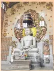  ??  ?? The Rishabhdeo idol at the Nasiyan Digambar Jain Temple