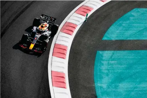  ?? (Getty) ?? Max Verstappen was quickest in qua l ifying at the Abu Dhabi Grand Prix yesterday
