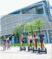  ??  ?? Gogreen Cycle and Segway Eco Adventure is a good way to get around.