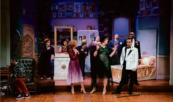  ?? PHOTOS BY MARK S. HOWARD ?? The cast of “The Drowsy Chaperone” at Lyric Stage Company of Boston.