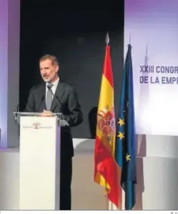  ?? M. G. ?? El rey Felipe VI en el último Congreso de la Empresa Familiar