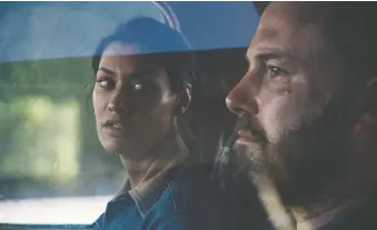  ??  ?? Janina Gavankar, left, plays Ben Affleck’s estranged wife in Gavin O’connor’s new movie The Way Back.