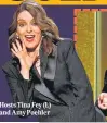  ??  ?? Hosts Tina Fey (L) and Amy Poehler