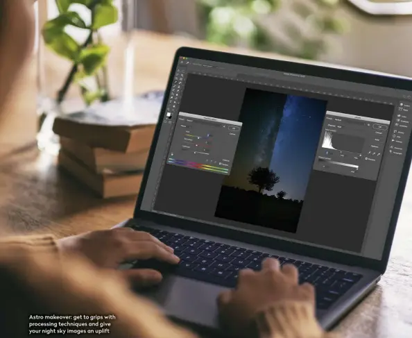  ??  ?? Astro makeover: get to grips with processing techniques and give your night sky images an uplift