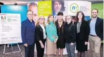  ??  ?? “There’s more and more scientific proof that art therapy is good for your physical health,” said Dr. Hélène Boyer, third from left, at the launch of a program to allow prescribed visits to the Montreal Museum of Fine Arts.
