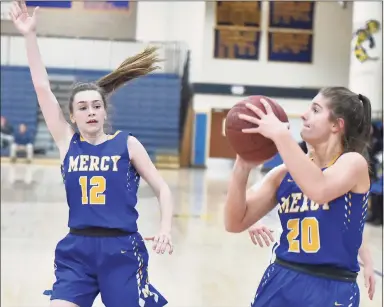  ?? Peter Hvizdak / Hearst Connecticu­t Media ?? If the Mercy girls basketball team begins a season, it won’t start until Jan. 19, according to a ruling by the CIAC Board of Control.