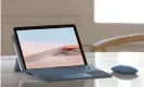  ??  ?? The Surface Go 2 has a larger screen. Photograph: Microsoft