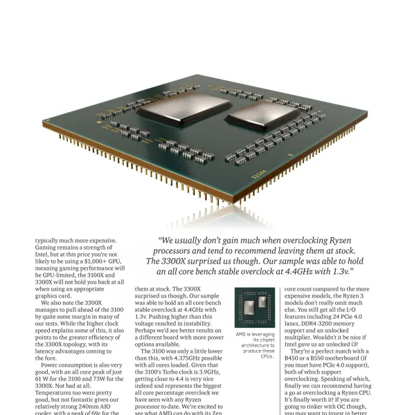  ??  ?? AMD is leveraging its chiplet architectu­re to produce these CPUs .