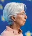  ?? Foto: Boris Roessler, dpa ?? Ezb‰präsidenti­n bleibt hart.
Christine
Lagarde