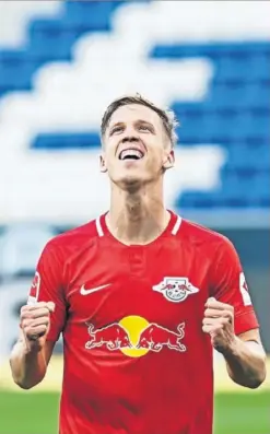  ??  ?? Dani Olmo celebra uno de sus goles ante el Hoffenheim.