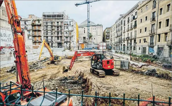  ?? ÀLEX GARCIA ?? Sondeos geológicos realizados recienteme­nte durante una obra en un solar del Raval aportan nuevos datos sobre el Cagalell