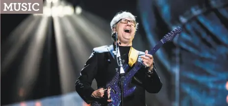  ?? Chad Batka / New York Times ?? Steve Miller performs at the 31st annual Rock and Roll Hall of Fame Induction Ceremony in New York.