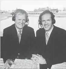  ?? RUSTY JARRETT PGA TOUR ?? Johnny Miller, left, and NBC broadcast partner Dan Hicks in 2005.