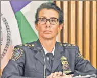  ??  ?? DOWN & OUT:
Former threestar NYPD chief Lori Pollock (left) had hoped to be made chief of detectives, but Commission­er Dermot Shea instead demoted her to a role serving under a male civilian, she claims. She quit last week.