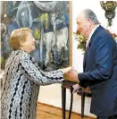  ?? EFE ?? Bachelet y Juan Carlos de Borbón.