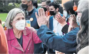  ?? JOHN RENNISON THE HAMILTON SPECTATOR ?? Top aides — and NDP Leader Andrea Horwath herself — say her “fighting” persona stems from her genuine sense of outrage over perceived inequities she believes government­s have failed to address.