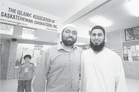  ?? GORD WALDNER/The StarPhoeni­x ?? Islamic associatio­n President Omaer Jamil, left, with Ibrahim Balal, says a proposal to certify imams will make them feel like outcasts.