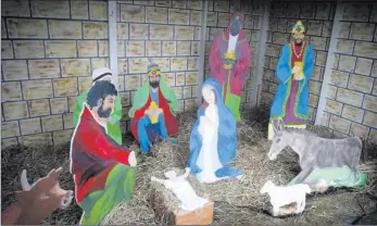  ??  ?? The crib in Ss Mary and Peter’s Church, Arklow.