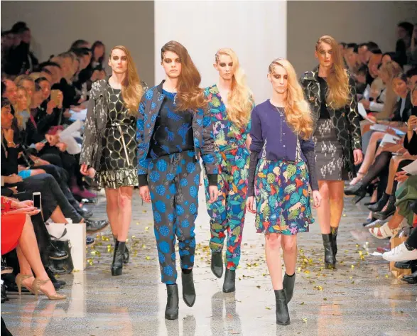  ?? Picture / NZME ?? Andrea Moore garments shown off on the catwalk. The company faced a “perfect storm” last year.
