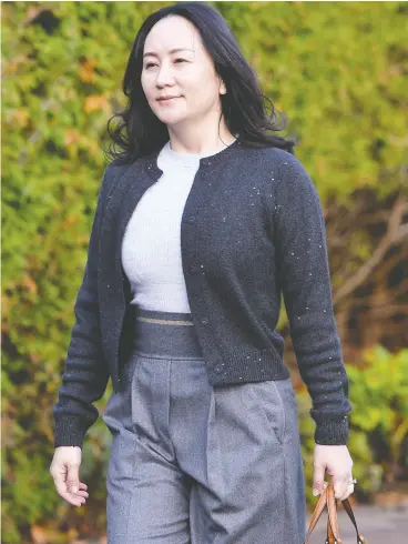  ?? JENNIFER GAUTHIER / REUTERS ?? The request by the United States for Huawei chief financial officer Meng Wanzhou, pictured, on extraditio­n on fraud charges has soured relations between Canada and China.