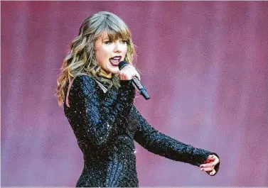  ?? Joel C Ryan / Associated Press ?? Singer Taylor Swift posted Sunday on Instagram that she’s voting for Tennessee’s Democratic Senate candidate Phil Bredesen, breaking her long-standing refusal to discuss anything political.