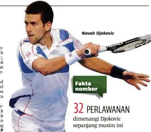  ??  ?? Novak Djokovic