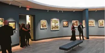  ?? Photos by Dave Rossman / Contributo­r ?? Guests mingle at “First Look Celebratio­n” at the overhauled Holocaust Museum Houston.