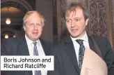  ??  ?? Boris Johnson and Richard Ratcliffe