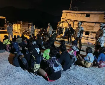  ?? ?? Twenty-eight people detained by MMEA for attempting to enter the state illegally in Tuaran waters.