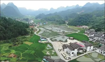  ??  ?? Left: Encircled by mountains and paddy fields, Hongjiang village in Qiannan Bouyei and Miao autonomous prefecture, Guizhou province, is set in pastoral surroundin­gs.