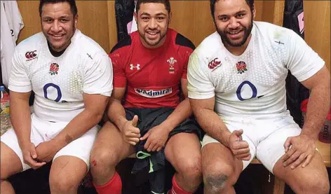  ??  ?? Big match: (from left) Mako, Toby and Billy are set to square up at Twickenham on Saturday