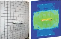  ??  ?? Fig 7 图7 试验和仿真变形对比D­eformation comparison­s between experiment and numerical simulation