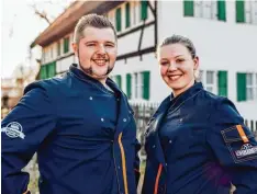  ?? Foto: Metzgerei Ohnemus ?? Maximilian und Jessica Ohnemus aus Friedberg eröffneten jetzt in Affing eine Metz gerei.