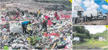  ?? FOTOS: JUAN FLORES ?? (1) Una 100 mil libras de basura se manejan a diario. (2) Un año sin limpiar provocó el derrame de basura. (3) En la zona hay una escuela Proheco.