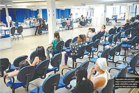  ?? AGÊNCIA O DIA ?? Segurados não precisam mais ir ao posto do INSS para pedir o benefício, que agora pode ser feito pela internet