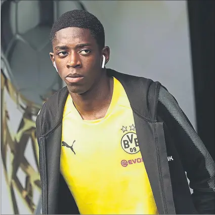  ?? FOTO: GETTY ?? Ousmane Dembélé sigue a la espera de que se pueda resolver su futuro para convertirs­e en nuevo jugador del Barça