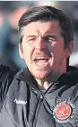  ??  ?? BOSSY Fleetwood manager Joey Barton