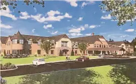  ?? The Bluffs LLC / Contribute­d photo ?? A digital rendering of the assisted living facility that will be built as part of the approved 55+ housing complex on Sperry Lane in East Haven.