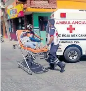  ?? /GUSTAVO ORTIZ ?? Al lugar acudieron Técnicos en Urgencias Médicas de la Cruz Roja