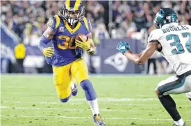  ?? [AP PHOTO] ?? Los Angeles Rams running back Todd Gurley is the NFL’s second-leading rusher with 1,251 yards.