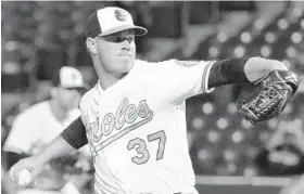  ??  ?? Dylan Bundy has found his comfort zone after a period of adjustment early in the season. In six appearance­s since June 9, Bundy hasn’t allowed an earned run in 141⁄3 innings.