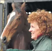  ??  ?? Trainer Lucinda Russell with One For Arthur