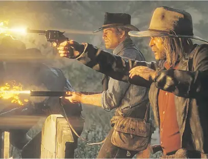 ?? Picture: Screenshot from game ?? NUMBER ONE. Wild West adventure from Rockstar Games, opening weekend in entertainm­ent history. Red Dead Redemption 2 had the highest earning