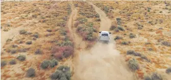  ?? FORD ?? A prototype of the new Ford Bronco was tested off-road in the Mojave Desert’s Johnson Valley.