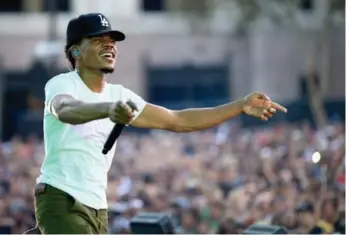  ?? CHRISTOPHE­R POLK/GETTY IMAGES ?? Chancelor Bennett, better known as Chance the Rapper, will kick off summer with a show at Budweiser Stage.