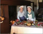  ?? COURTESY OF DANIEL BOONE HOMESTEAD ?? Volunteers will be cooking a hearty meal over the hearth in the Boone House kitchen on Charter Day March 12, 2023.
