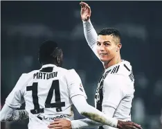  ??  ?? Cristiano Ronaldo no falló en los 11 metros y ganó la Juve.